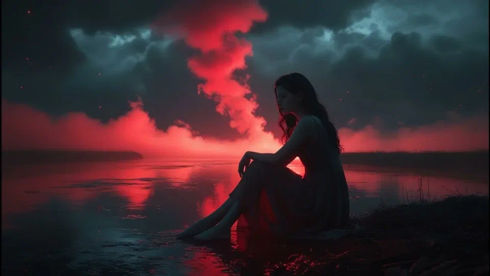 Aurora Sinking – Deep Synth Ambient Music (Immersive Instrumental) cover artwork