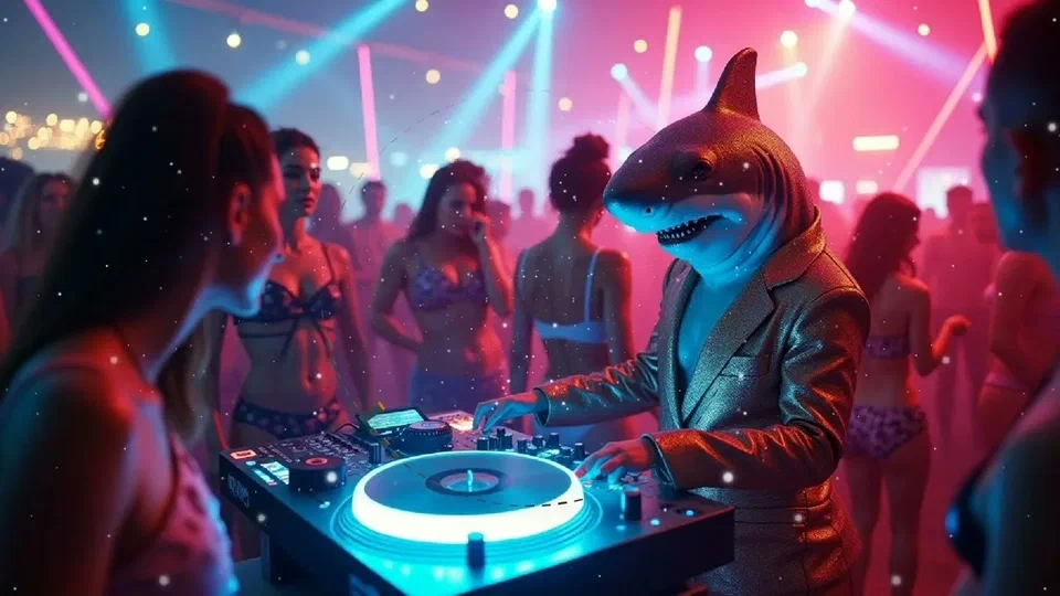 Shark in the Disco - Dance Floor Music (Aug 2025) cover artwork